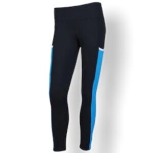 Footjoy Golf Women's Ankle Leggings w/Side Panel Black/Surf Blue Sz Medium
